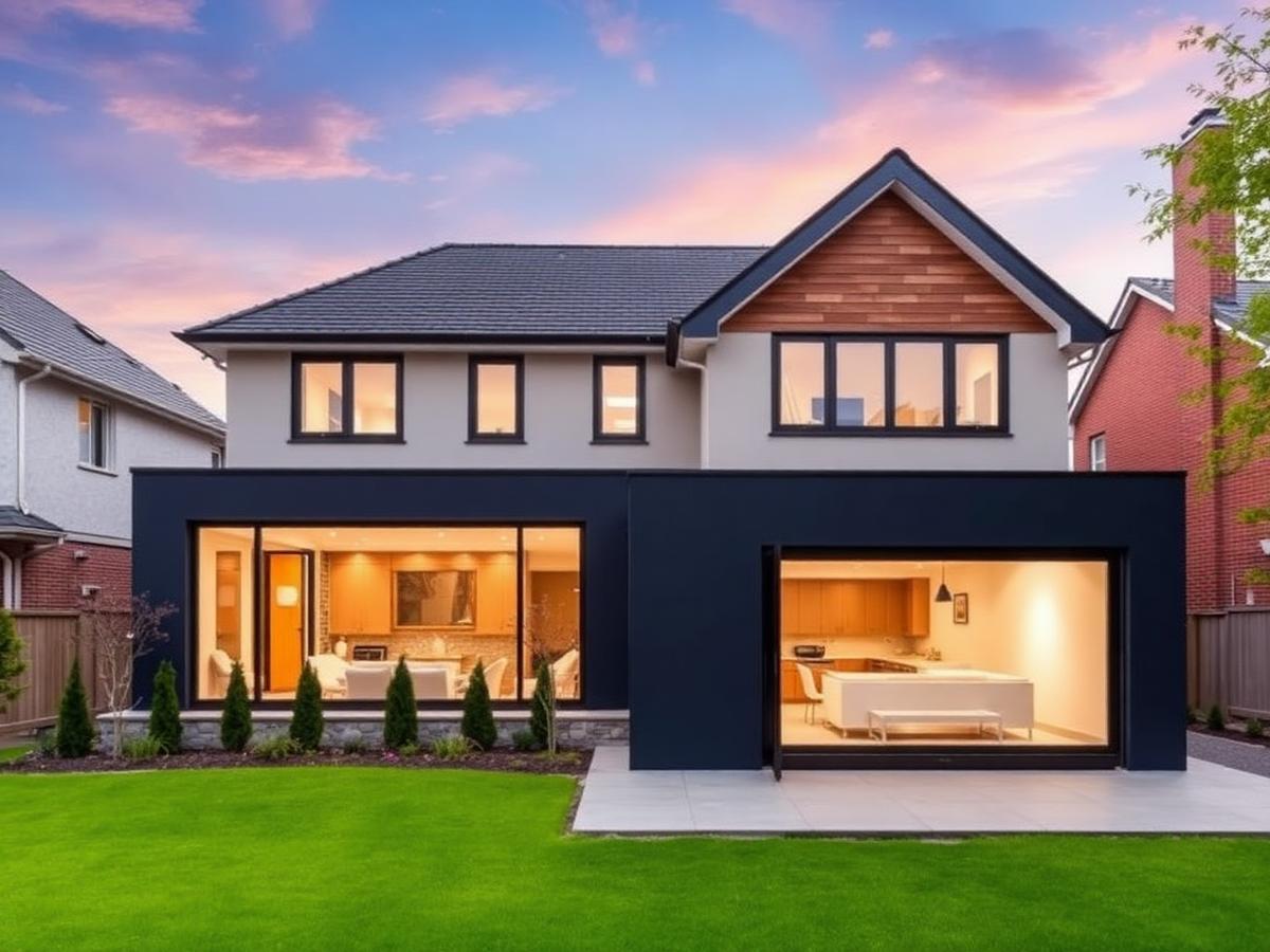 Modern rear addition